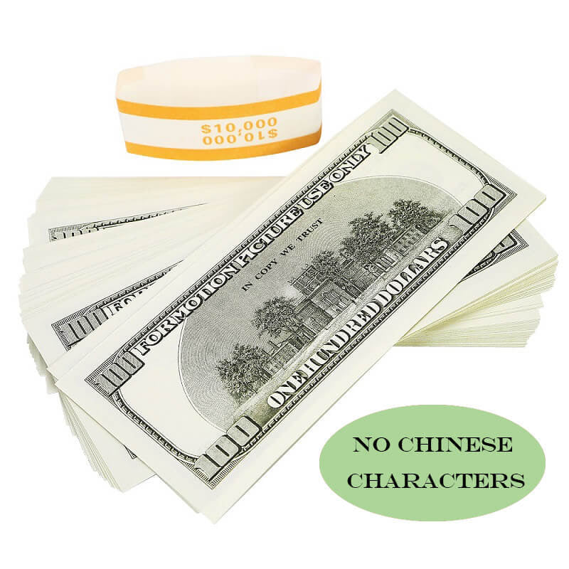 Argent accessoire OLD STYLE USD 100 $ Billets 10 000 $ Impression complète