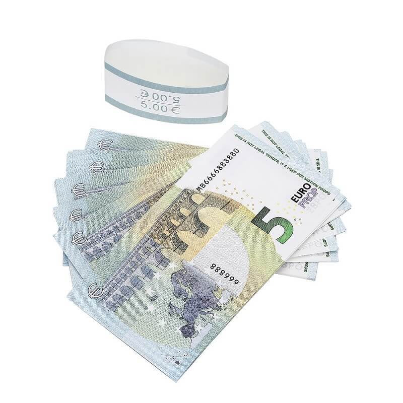Euro Prop Money €5 Bills €500 Full Print