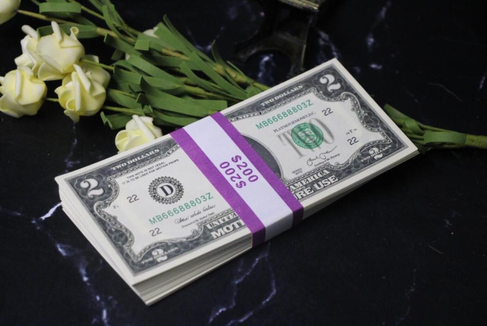 Argent accessoire 2 $ US Billets 200 $ Impression complète