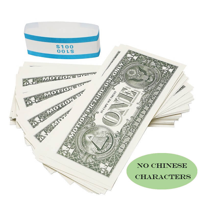 Prop money USD $1 Bills $100 Full Print