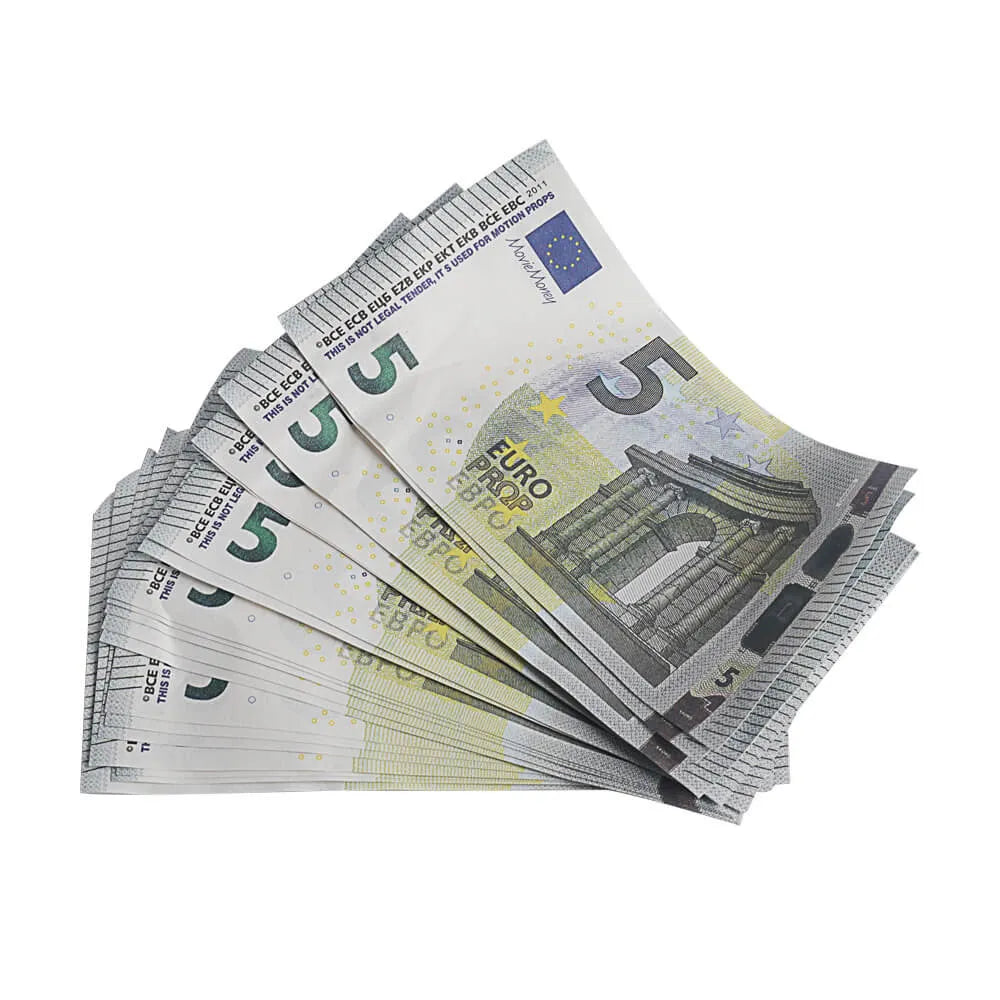 Billets de 5 € de style vieilli en euros, billets de 500 €, impression complète