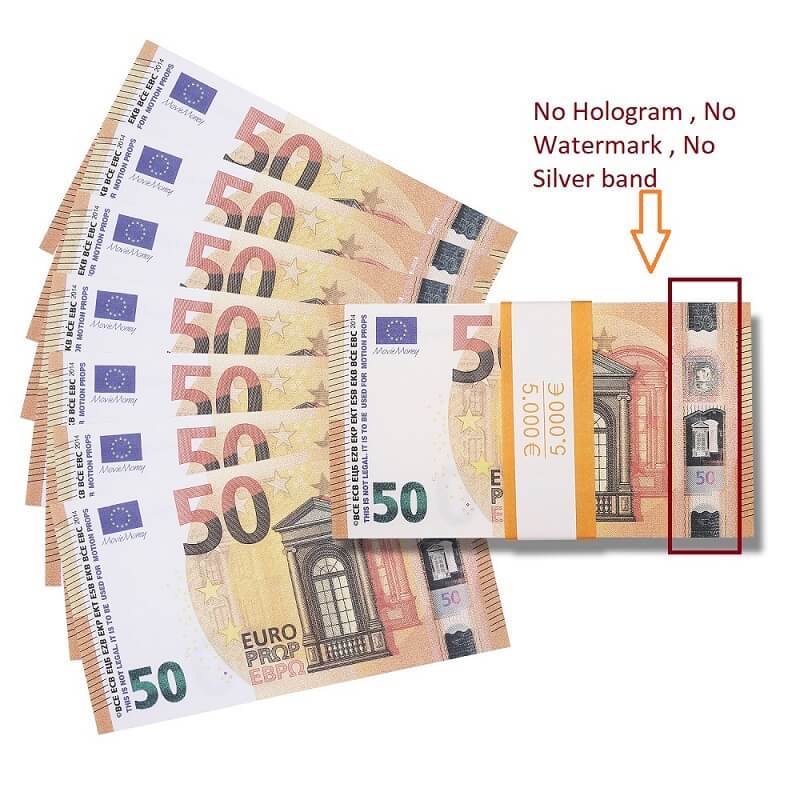 Euro Prop Money €50 Bills €5,000 Full Print