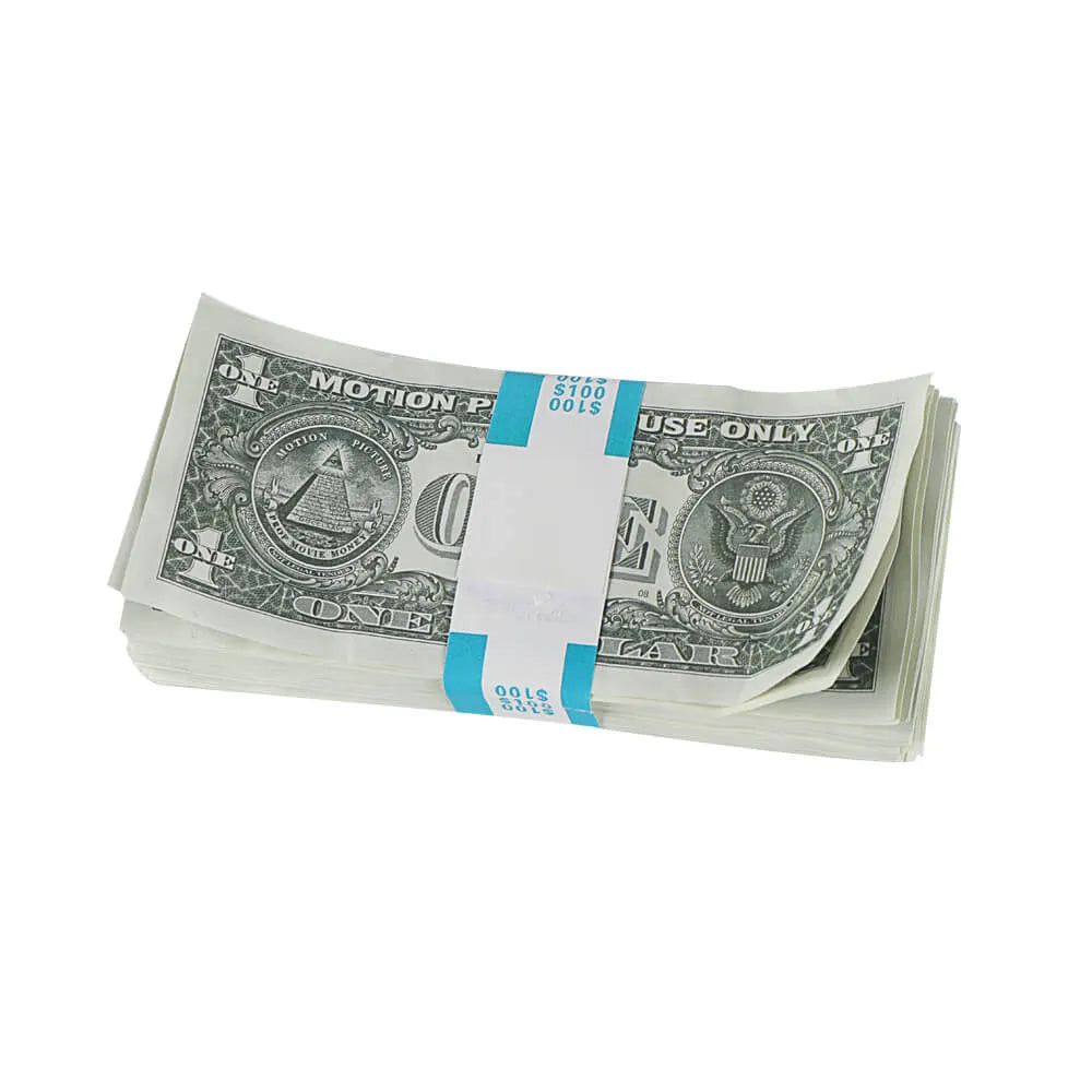 Aged Style Prop Money USD $1 Bills $100 Full Print