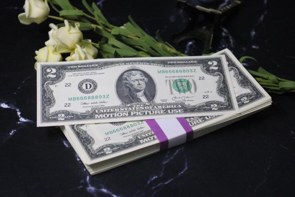 Argent accessoire 2 $ US Billets 200 $ Impression complète