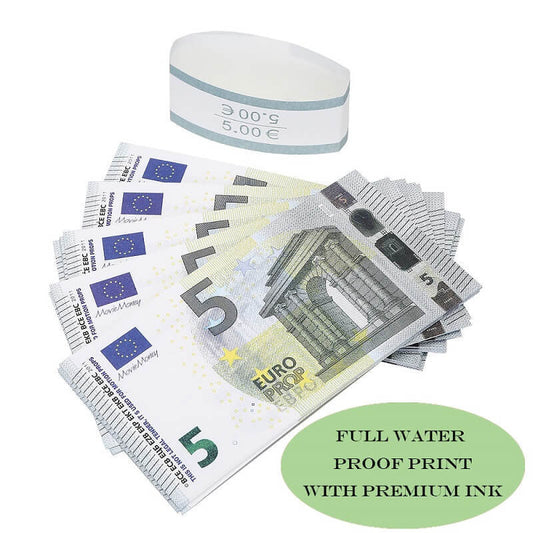 Euro Prop Money €5 Bills €500 Full Print