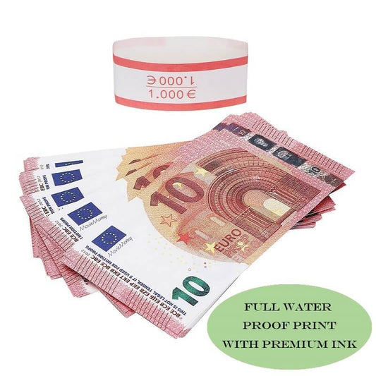 Euro Prop Money Billets de 10 € 1 000 € Impression complète