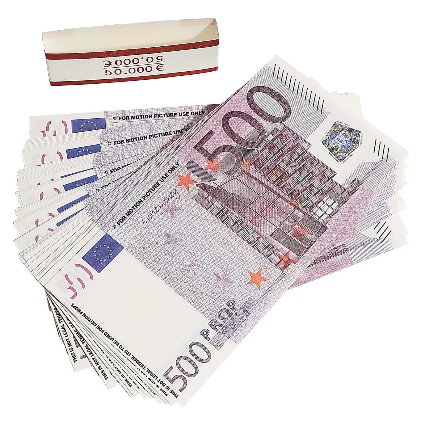 Euro Prop Money Billets de 500 € 50 000 € Impression complète