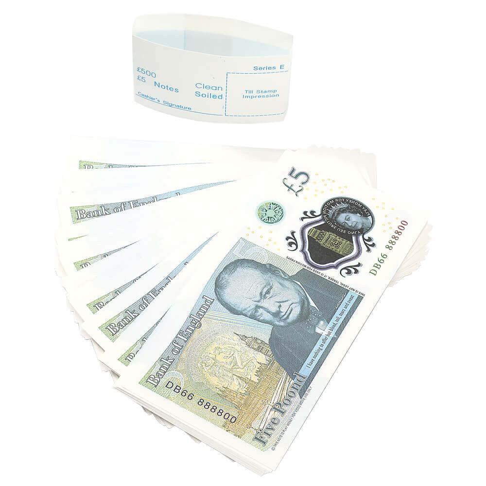 UK Prop Money GBP £ 5 Pound Notes £ 500 Impression complète