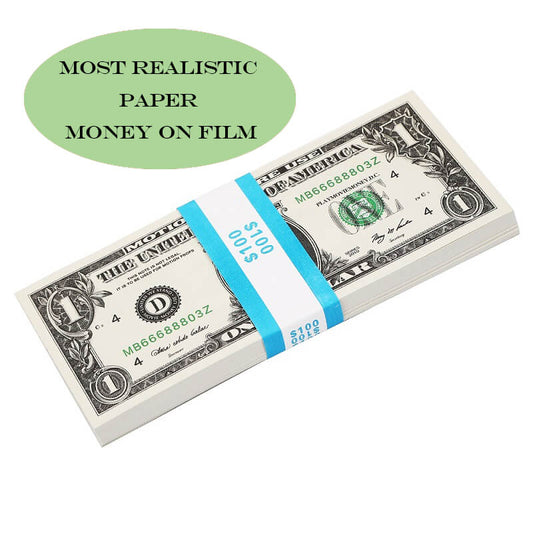 Prop money USD $1 Bills $100 Full Print